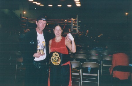 Михаил Козловский и его чемпионка "Золотых Перчаток" США 2005 Алёна Биндер