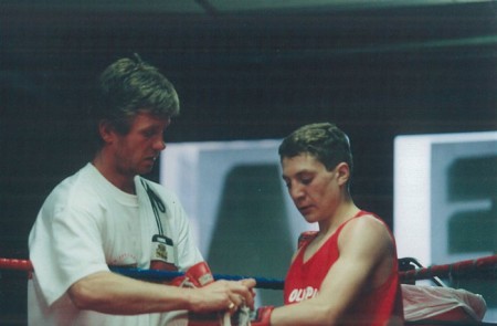 Михаил Козловский и его чемпион Израиля среди юниоров 1998 г. Эдгар Якубов