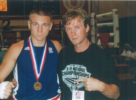 Михаил Козловский и его чемпион США 2005 по юношам до 19 лет - Александр Мамошук