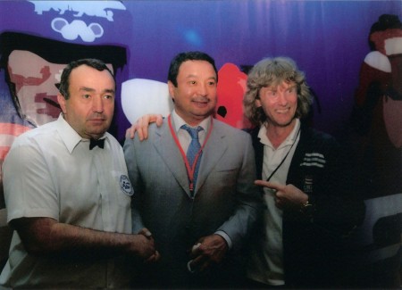 Встреча с моим другом Сериком Конакбаевым (в центре) на Актюбинской земле