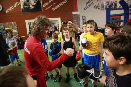 Встреча американского тренера, Михаила Козловского, с юными боксерами Академии Бокса.