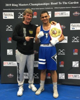 Boxing Coach Mike with his student