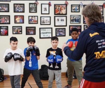 Boxing Classes for Kids with Boxing coach mike